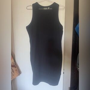 Zella Black Sheath Halter Dress